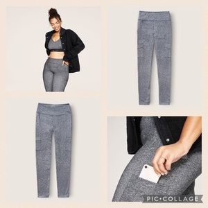 PINK Ultimate Fleece lined cargo leggings